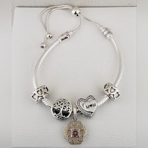 ♥️ 6pc Authentic Pandora MOTHERS  BRACELET GIFT SET🎁